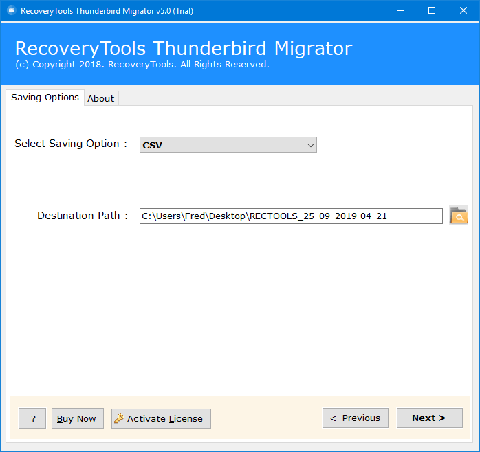 connect thunderbird to csv mail