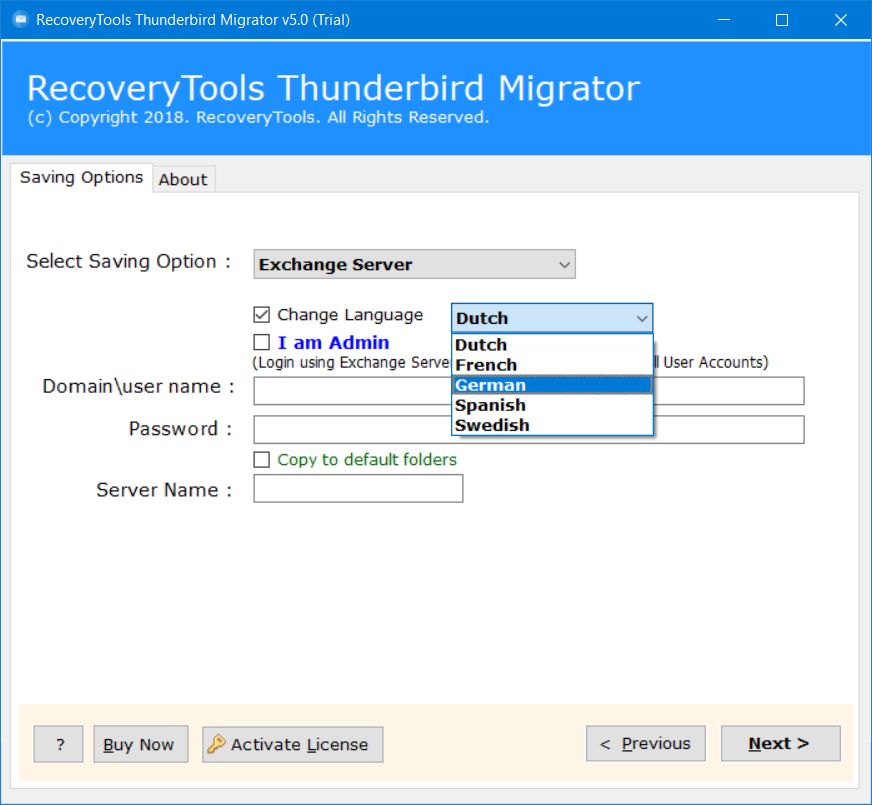 thunderbird to Microsoft exchange